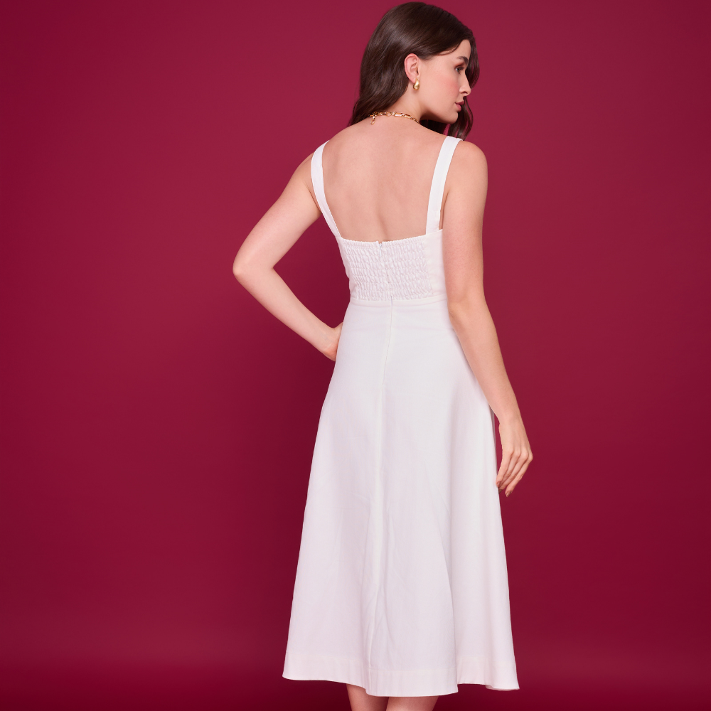 Vestido Marjorie Midi Com Alças Infinita
