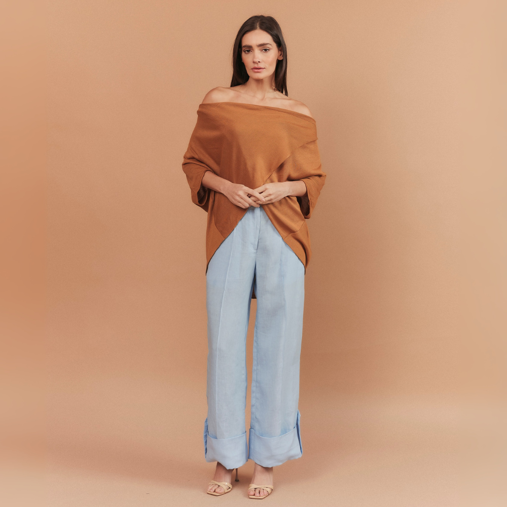 BLUSA CLARA TRICOT CARAMELO