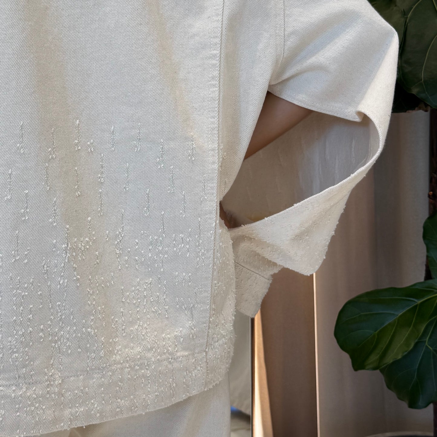 JAQUETA PUIDA DEGRADÊ OFF WHITE