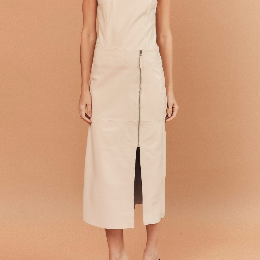 SAIA MARINA COURO OFF WHITE