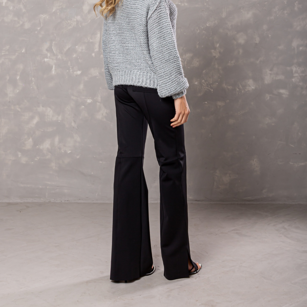 CALÇA LUIZA FLARE EM BLOCK PRETO
