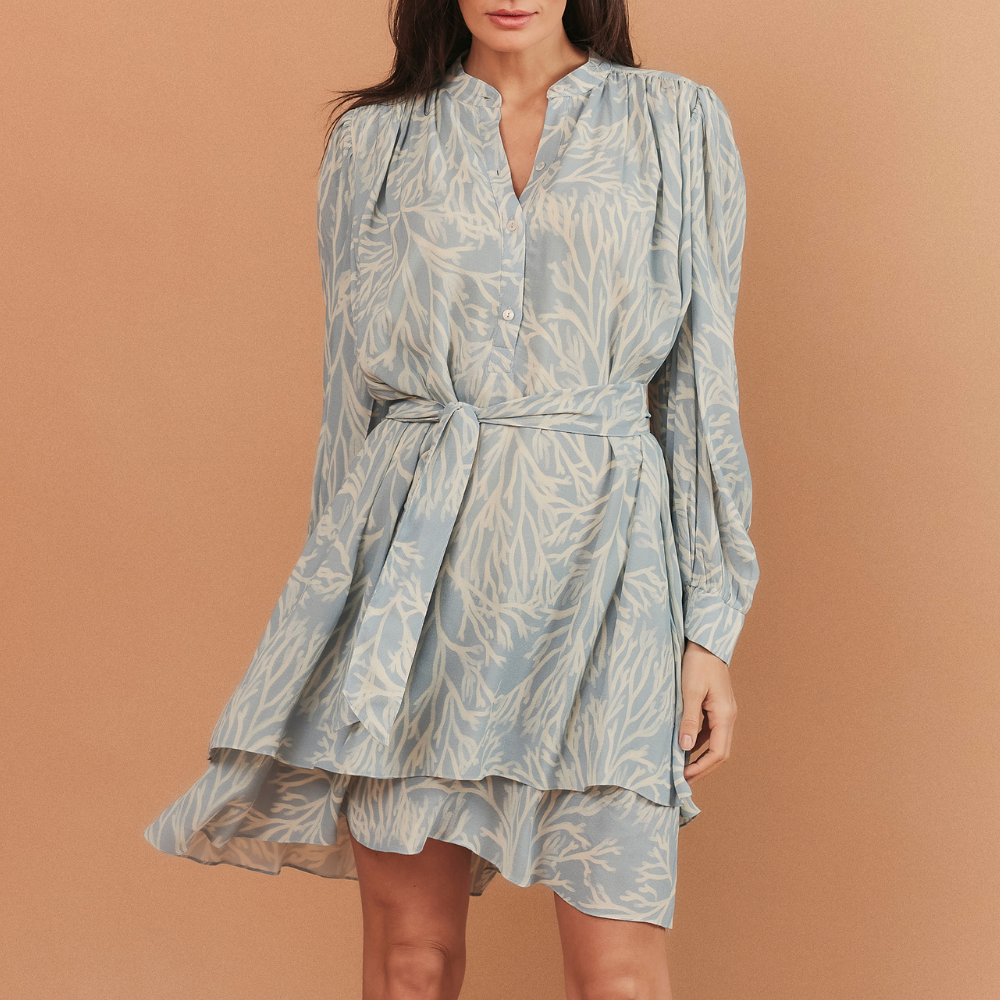 VESTIDO FLORENCE ESTAMPADO AZUL