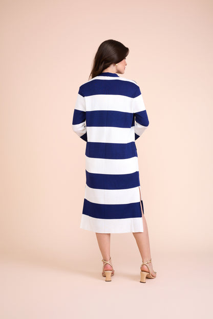 MAXI CARDIGAN VALENTINA TRT AZUL MARINHO