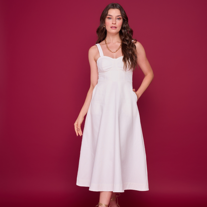 Vestido Marjorie Midi Com Alças Infinita