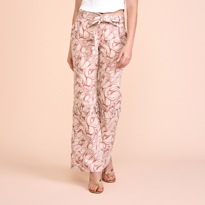 CALÇA TANIA JACQUARD V26 TIJOLO