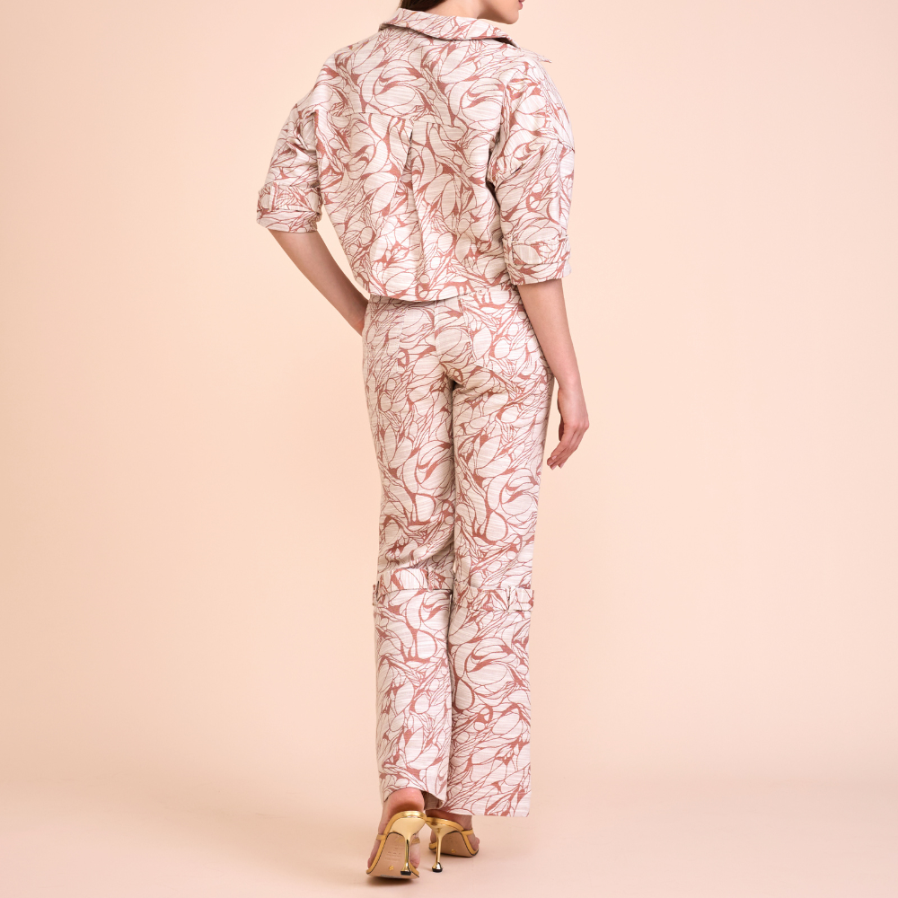 CALÇA TANIA JACQUARD V26 TIJOLO