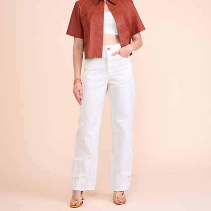 CALÇA COTTON NUBIA V26 OFF WHITE