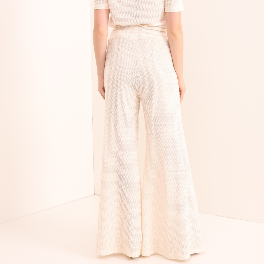 Calça Pantalona Aurora Off White Infinita