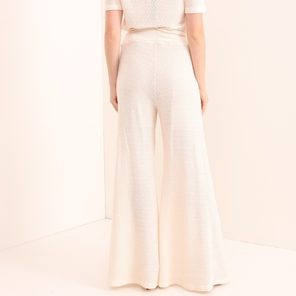 Calça Pantalona Aurora Off White Infinita