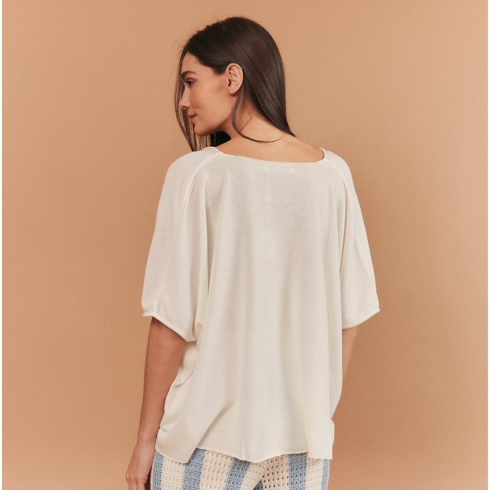 BLUSA CLARA TRICOT OFF WHITE