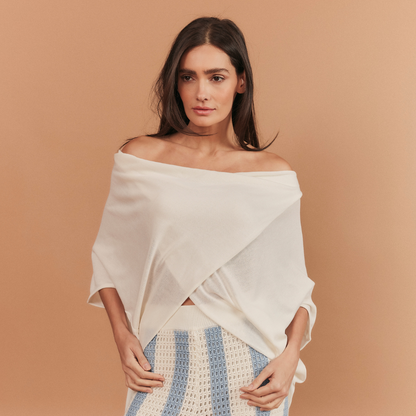 BLUSA CLARA TRICOT OFF WHITE