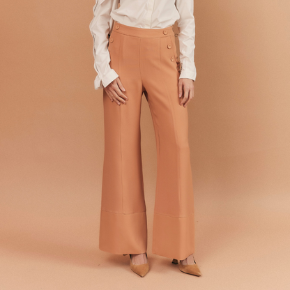 CALÇA RITA CREPE PATOU CARAMELO