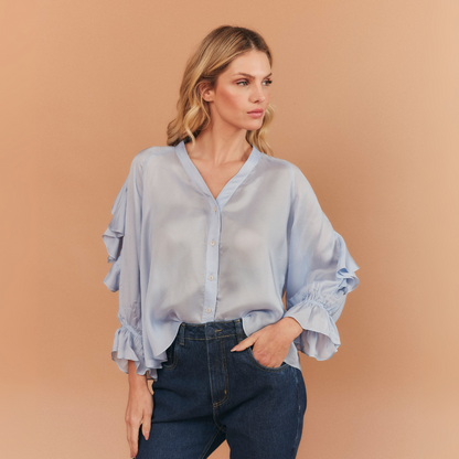 CAMISA CATARINE AZUL CLARO