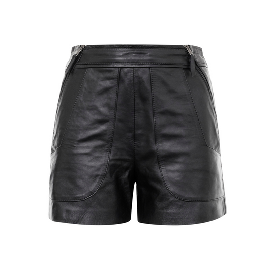 SHORTS LOLITA COURO PRETO