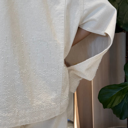 JAQUETA PUIDA DEGRADÊ OFF WHITE