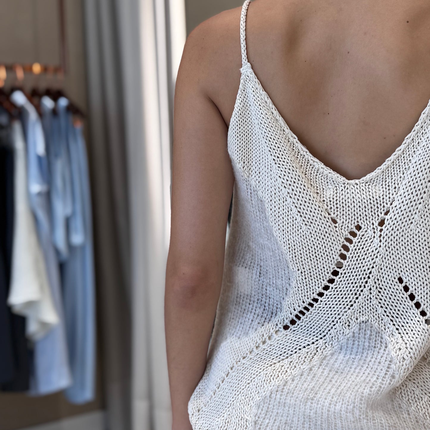 REGATA MIX DE FIOS TRICOT BEGE CLARO
