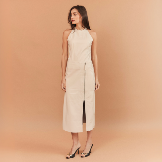 SAIA MARINA COURO OFF WHITE