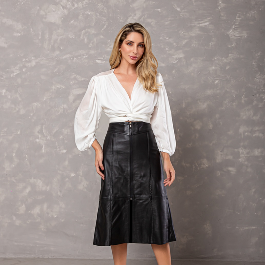 SAIA SILVANIA COURO PRETO