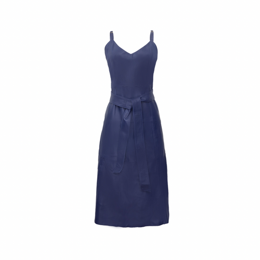 VESTIDO PIETRA COURO AZUL