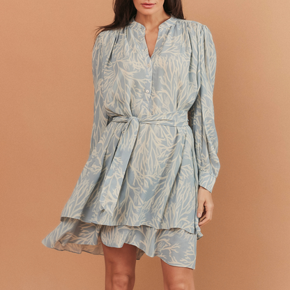 VESTIDO FLORENCE ESTAMPADO AZUL