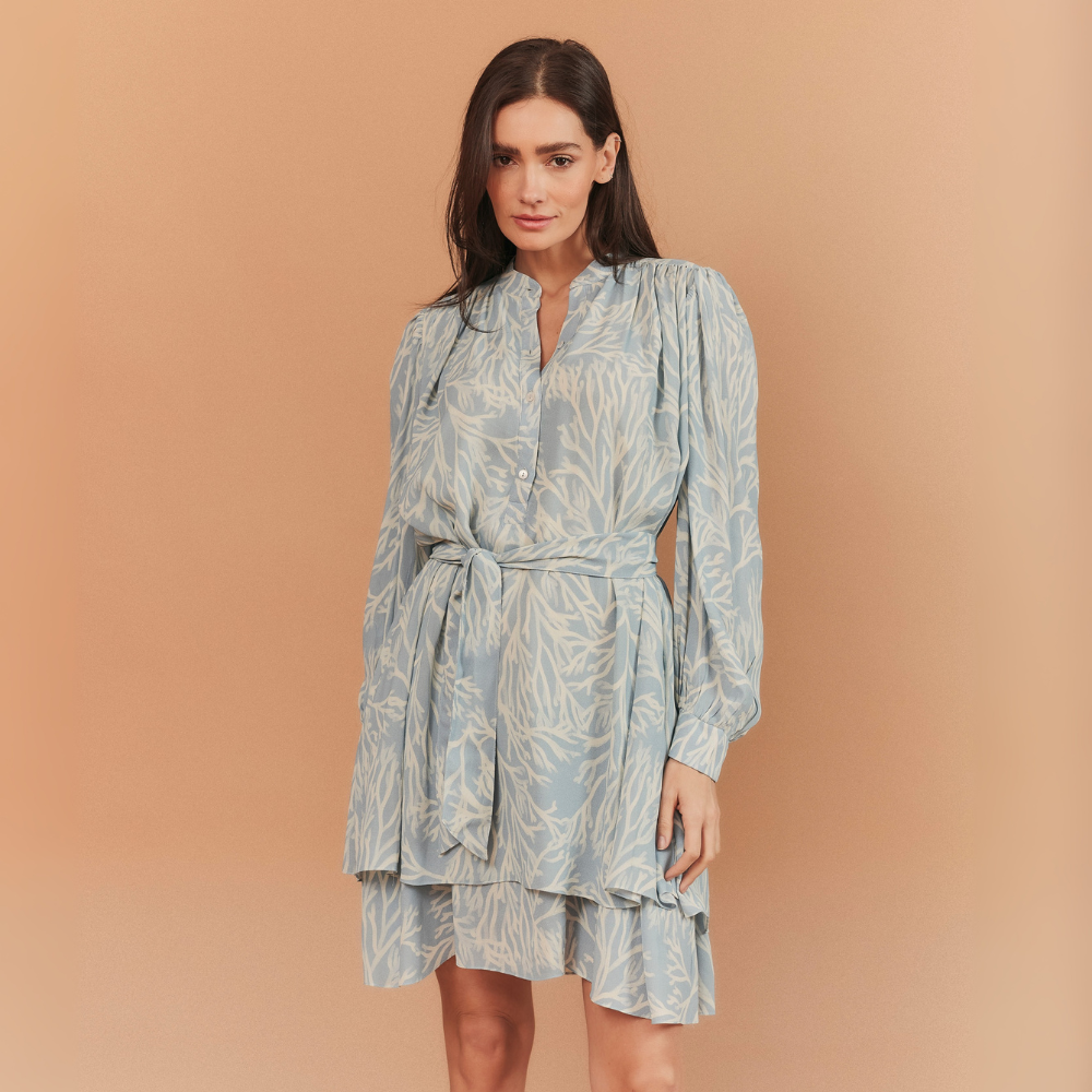 VESTIDO FLORENCE ESTAMPADO AZUL