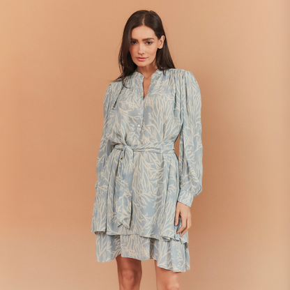 VESTIDO FLORENCE ESTAMPADO AZUL